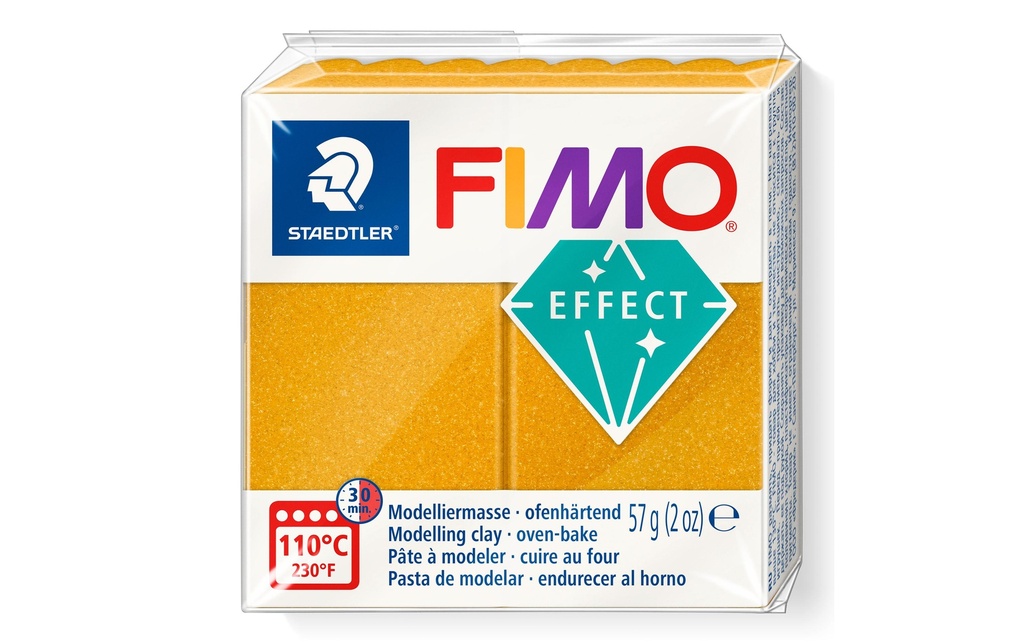 Fimo Matière à modeler Soft Effect Or, 57g