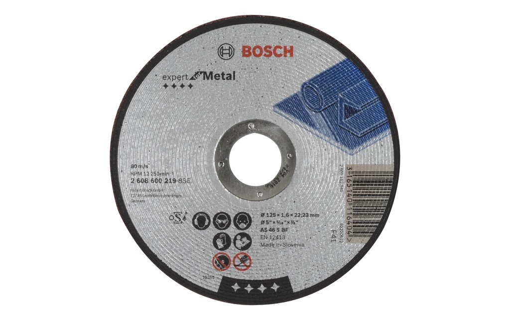 Bosch Professional Disque à trancher droit Expert for Metal, 125 x 1.6 mm