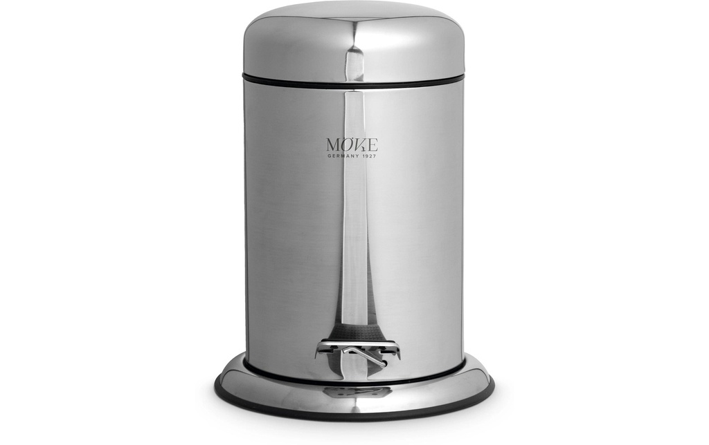 Möve Poubelle à pédale Push 3 l, Argenté