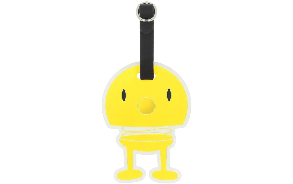 Hoptimist Étiquette pour valise Noir/Jaune