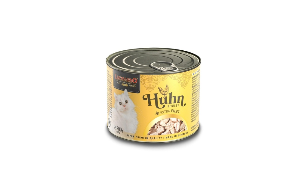 Leonardo Cat Food Alimentation humide Poulet   filet supplémentaire, 200 g