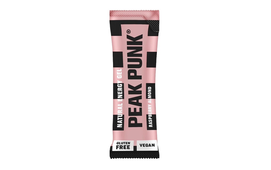 PEAK PUNK Natural Energy Gel Framboise Amande 12 x 25 g