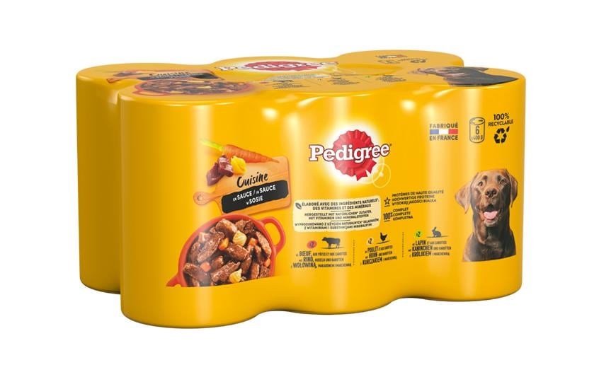 Pedigree Alimentation humide Adulte Escalopes juteuses, 6 x 400 g