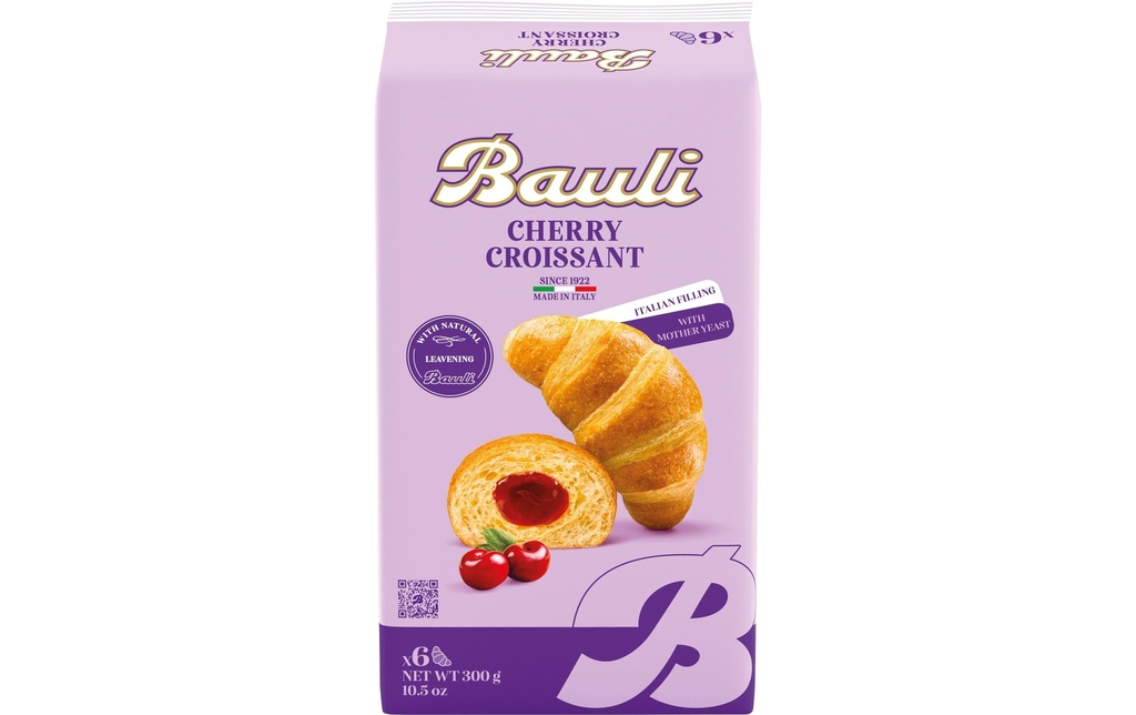 Bauli Croissant – Cerise 6 pièces, 300 g