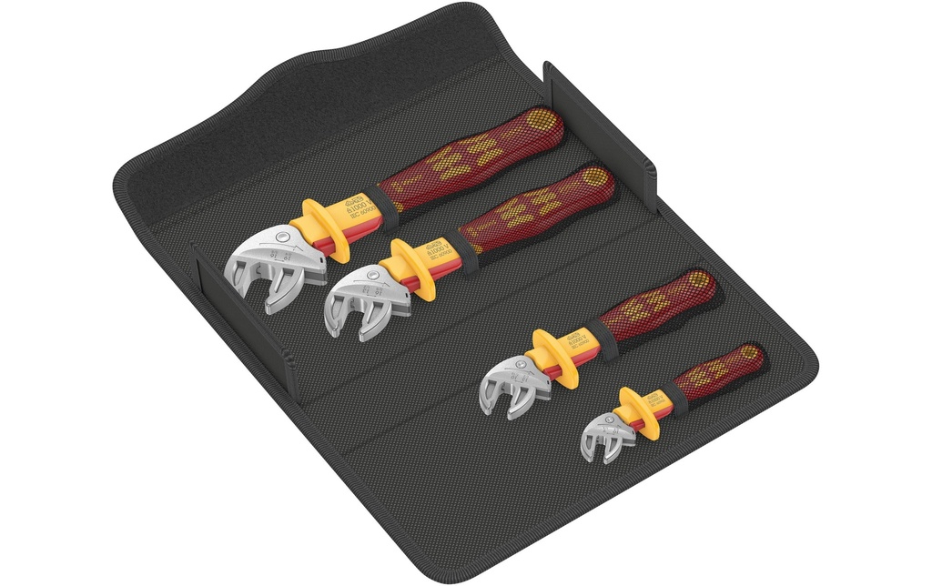 Wera Clé platte 6004 Joker VDE 4 Set, auto-ajustable, 4 pièces