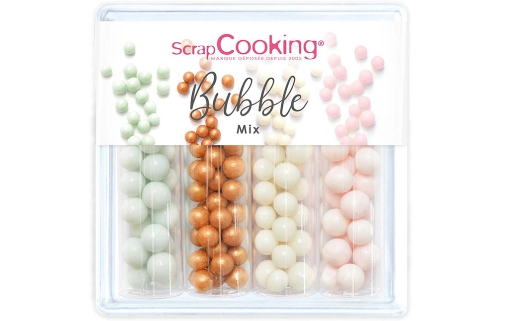 ScrapCooking Mix de perles de sucre, grand 62 g, 4 pièces