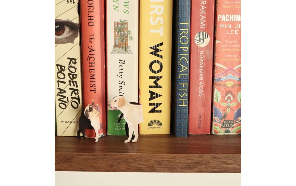 Kikkerland Marque-page Chiens 4 aimants