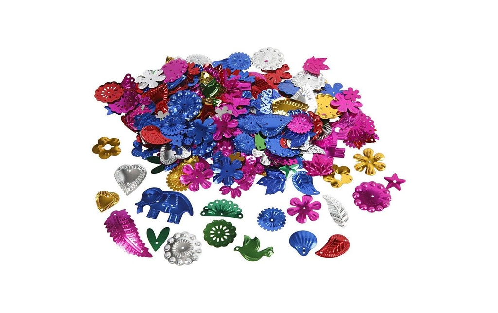 Creativ Company Paillettes 400 g, 15 - 45 mm, Multicolore