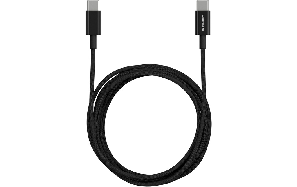 Vonmählen Câble USB-C vers USB-C 2 m, Noir