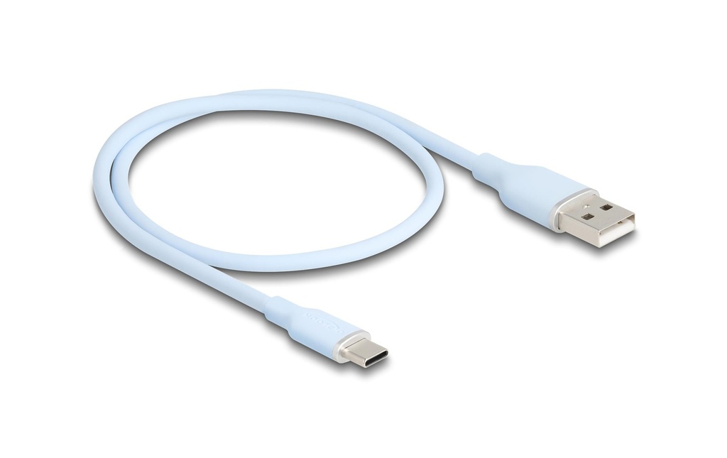Delock Câble USB 2.0 Silicone USB-A - USB-C 0.5 m
