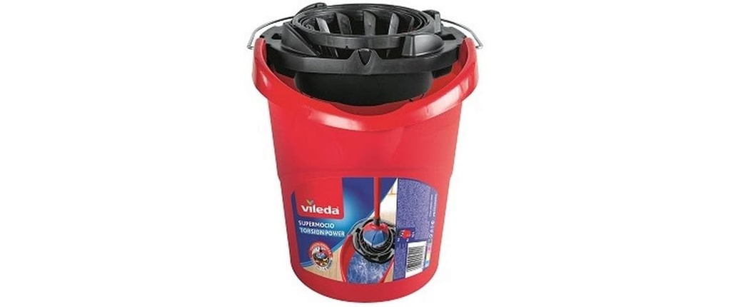 Vileda Seau à serpillère SuperMocio Seau, 15 l, Rouge
