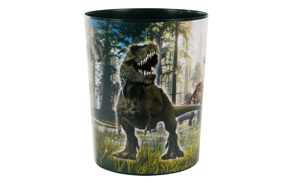 Goldbuch Corbeille à papier T-Rex 10 l, Noir; Rose; Bleu