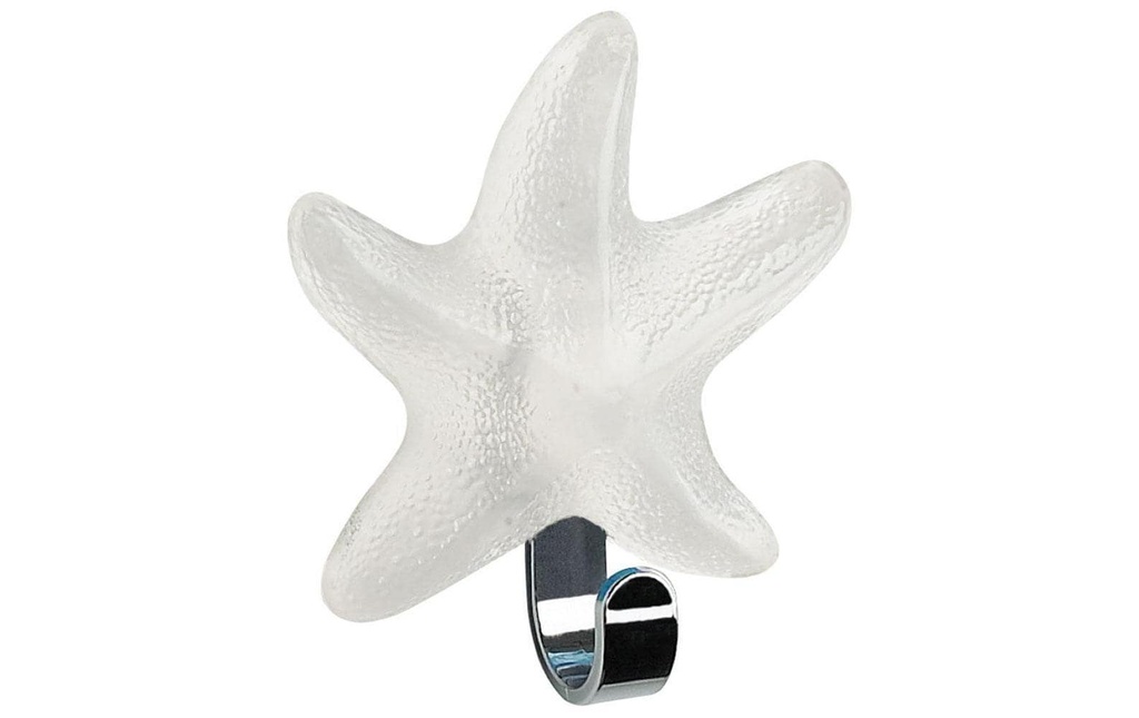 spirella Crochet Starfish Transparent/Blanc, 1 kg