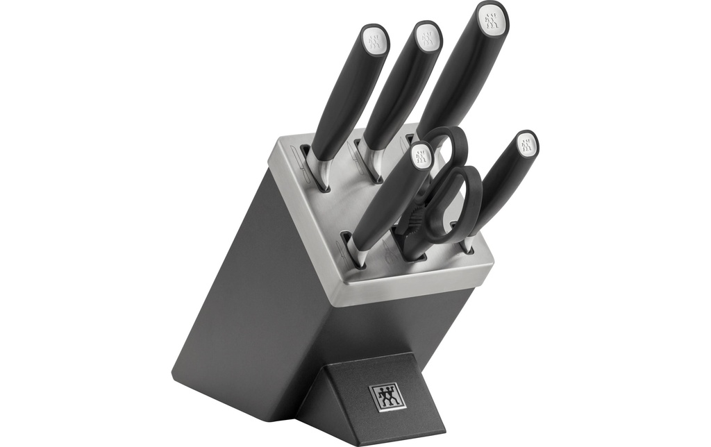 Zwilling Kits de bloc de couteaux avec couteaux All Star Argent chromé, 7 pièces