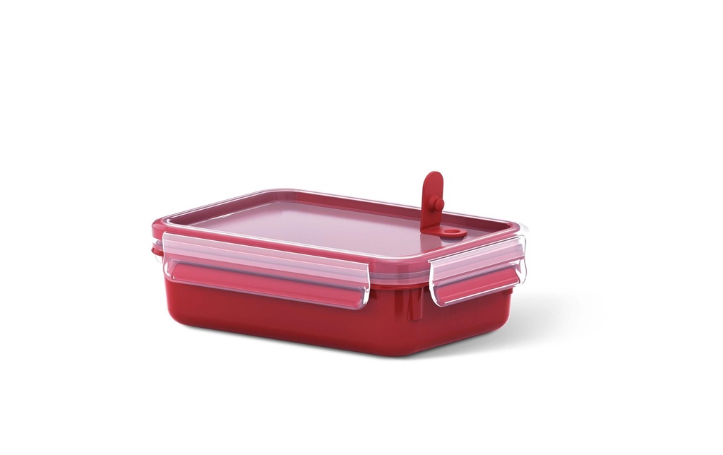 Emsa Contenant pour micro-onde Clip & Micro 0.8 l, Rouge