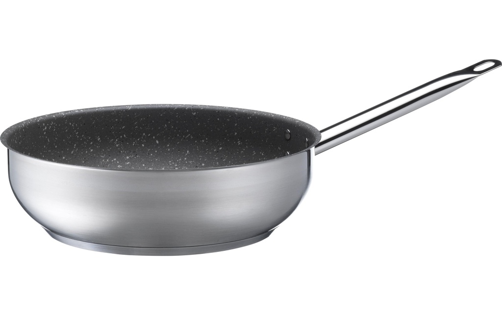 Mäser Poêle à frire PROFESSIONAL GR Haut bord 13.5 cm, Ø 28 cm, argent