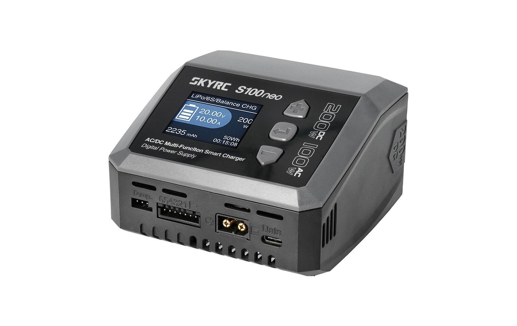 SKYRC Chargeur S100 Neo 100W AC / 200W DC, 1-6S