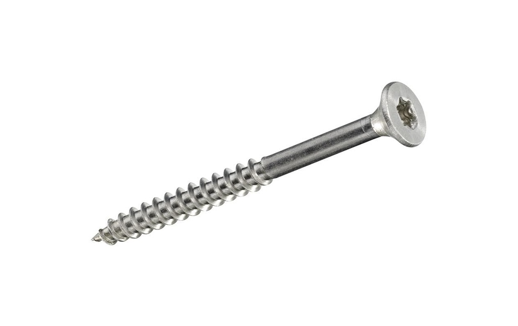 FTM Vis pour contreplaqué Tête fraisée 3.5 x 40 mm Acier inoxydable, 6 pièces