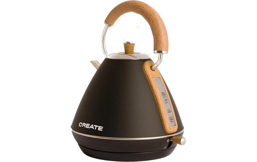 Create Bouilloire Retro L 1.7 l, Noir
