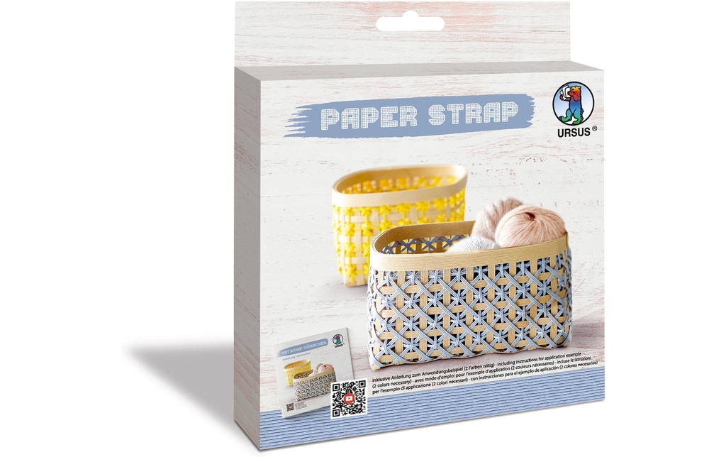URSUS Papier de bricolage Kamihimo 15 mm x 15 m, bleu clair