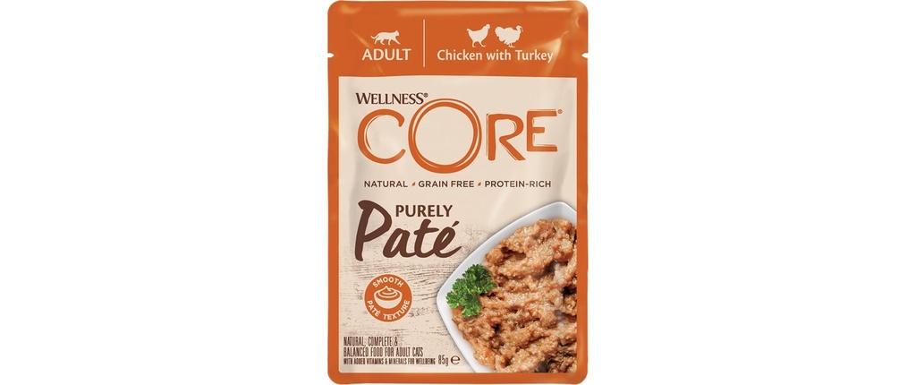 Wellness Core Alimentation humide Cat Huhn, Truthahn 85g-
