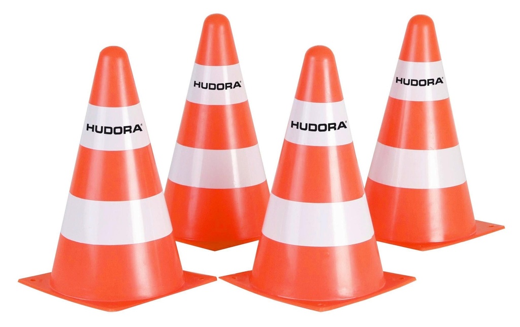 Hudora Pylône orange-blanc, 4