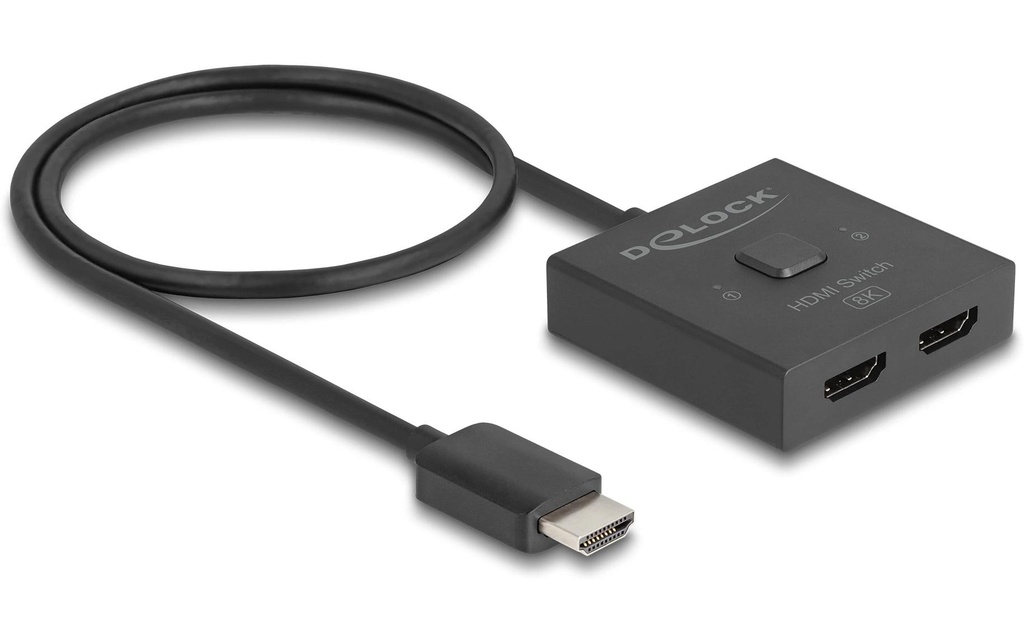 Delock Distributeur 2 Port HDMI Switch Bidirectionnel