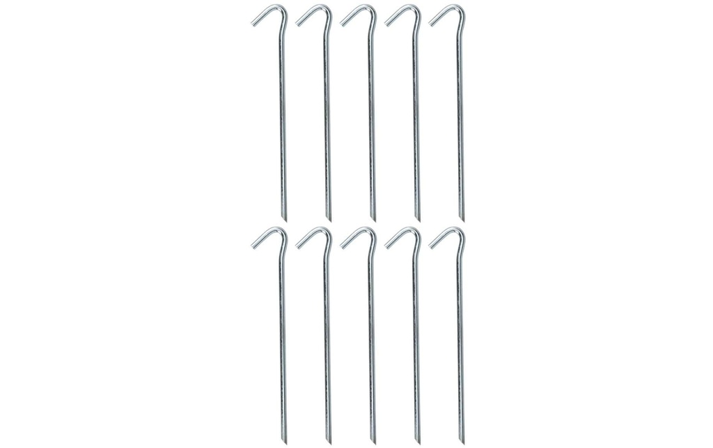 FTM Piquets en acier 10 pièces, 17 cm