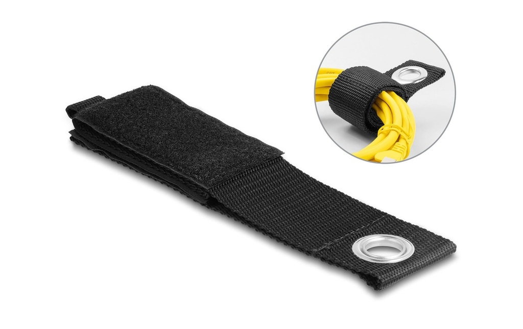 Delock Serre-câble auto-agrippant Noir 435 mm x 50 mm
