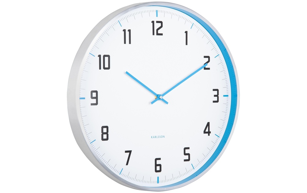 KARLSSON Horloge murale Sporty Bright blue