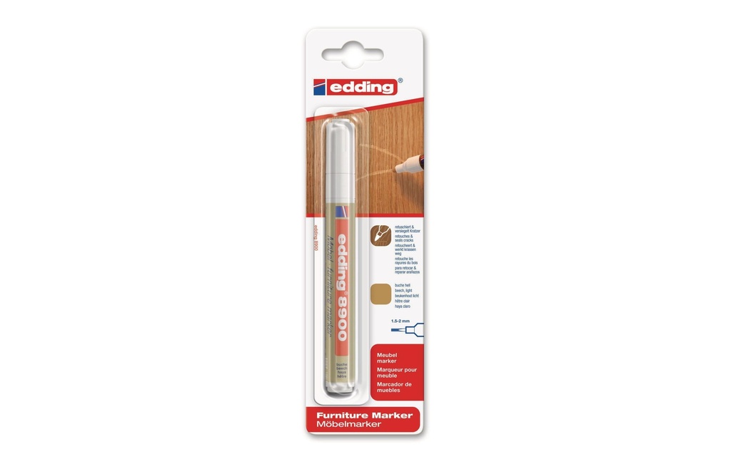 edding Marqueur de meuble 8900 REP Hêtre clair
