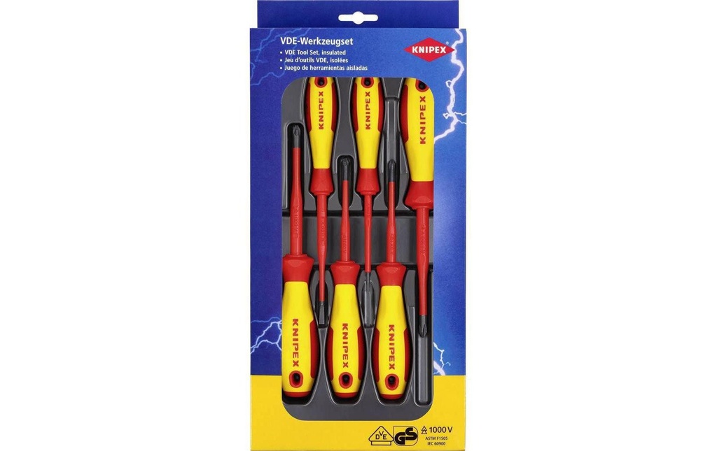 Knipex Jeux de tournevis V04 VDE 6 pièces