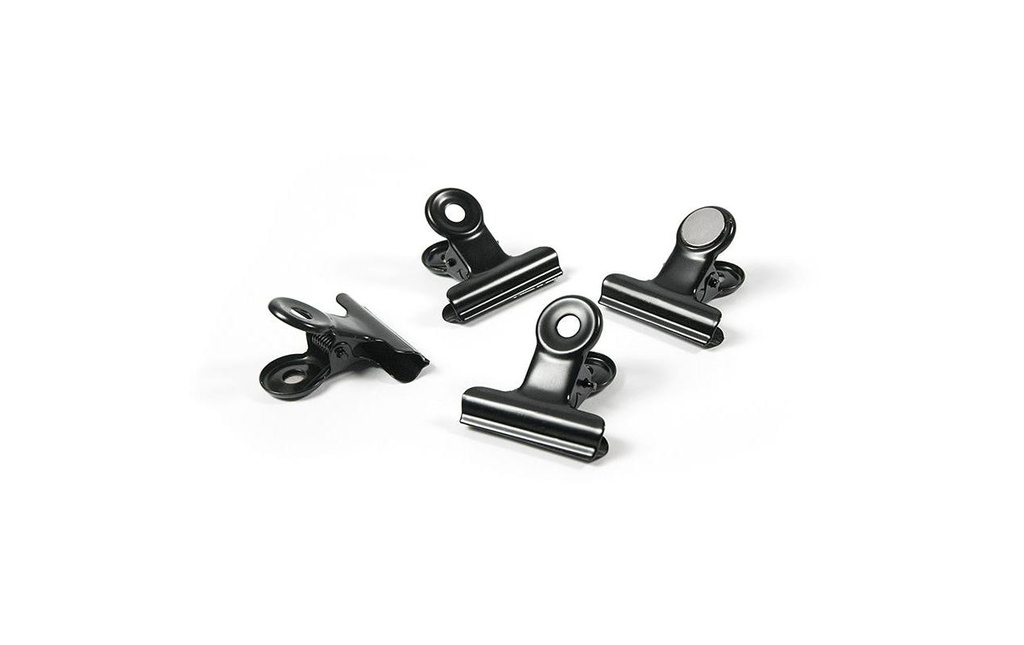 Trendform Pince magnétique Graffa Set de 4 pièces, Noir