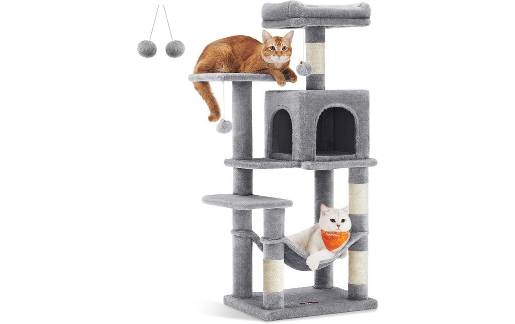 Feandrea Arbre à chat gris 45 x 35 x 112 cm