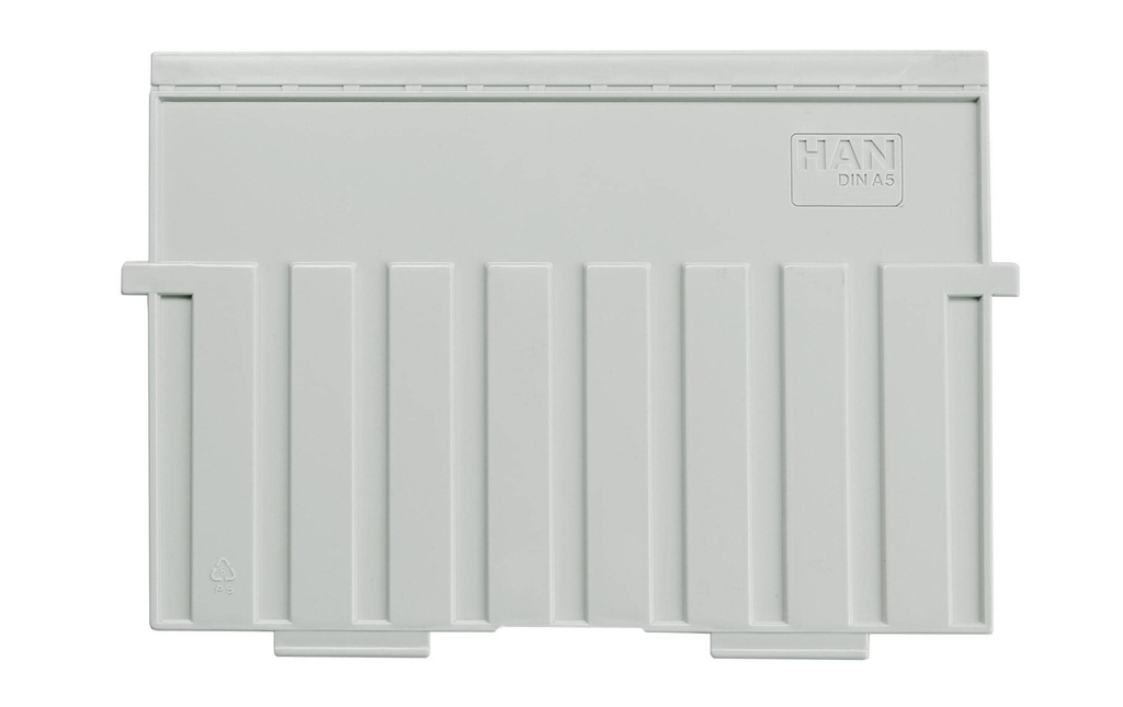 HAN Boîte à fiches Plaque d'appui transversale A5, Gris