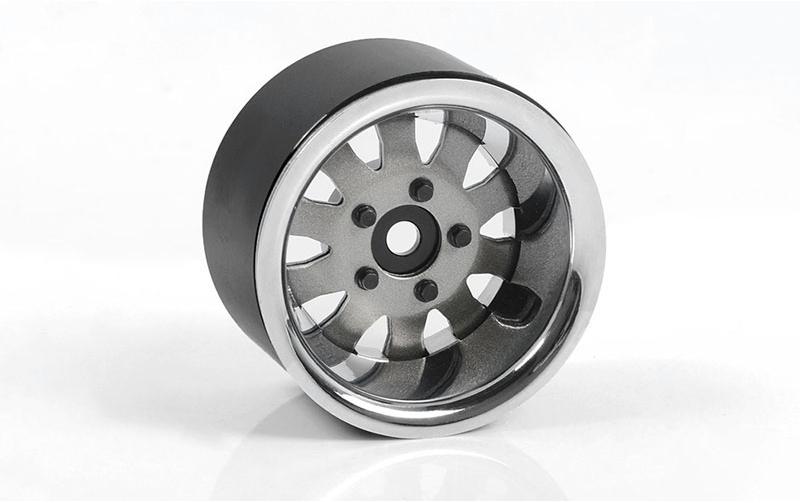 RC4WD Jantes 1.9 5 Lug Beadlock, argent 4 pièces