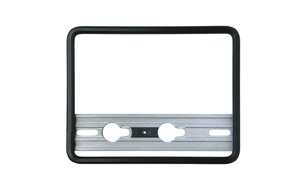 Quick-fix Cadre pour plaques d'immatriculation pour moto, noir, 18 × 14 cm