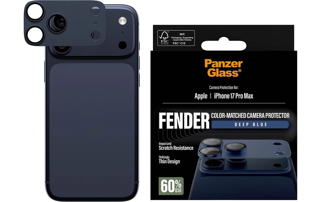 Panzerglass FENDER Camera Protector iPhone 17 Pro Max Deep Blue