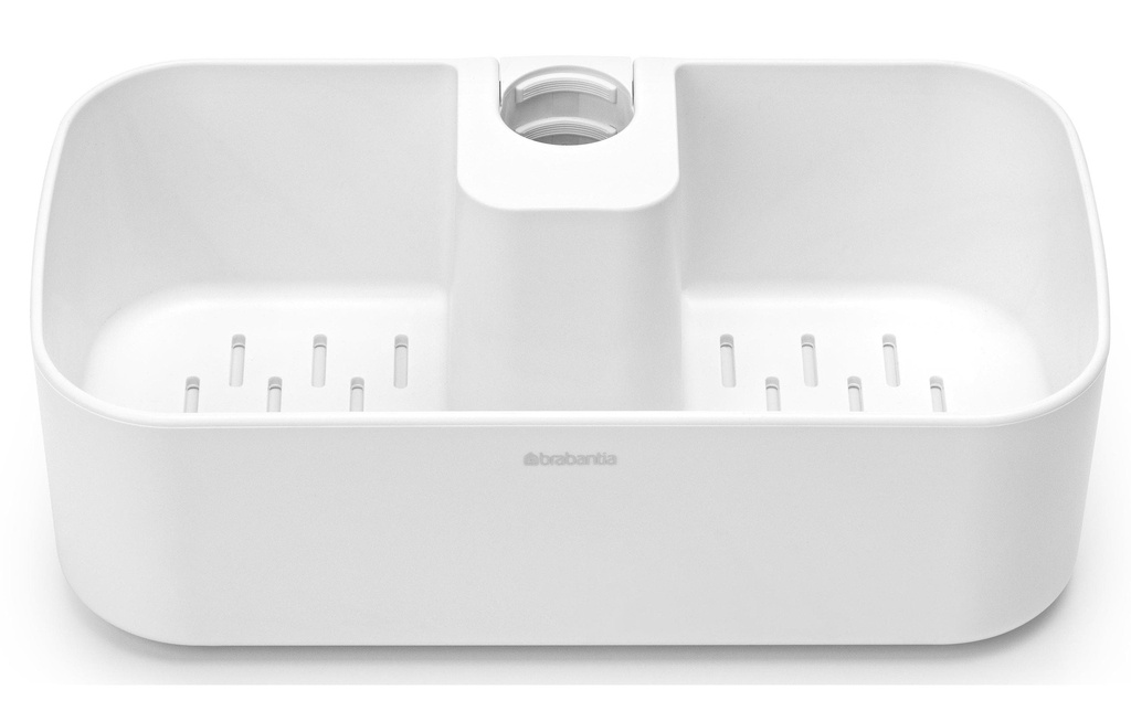 Brabantia Supports pour produit de douche ReNew 13.3 x 24.4 cm, Blanc