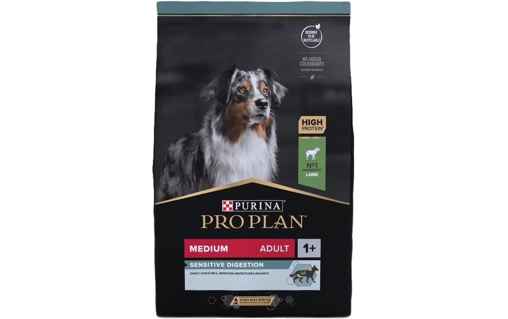 Purina Pro Plan Alimentation sèche M Adult Sensitive Digestion Agneau, 3 kg