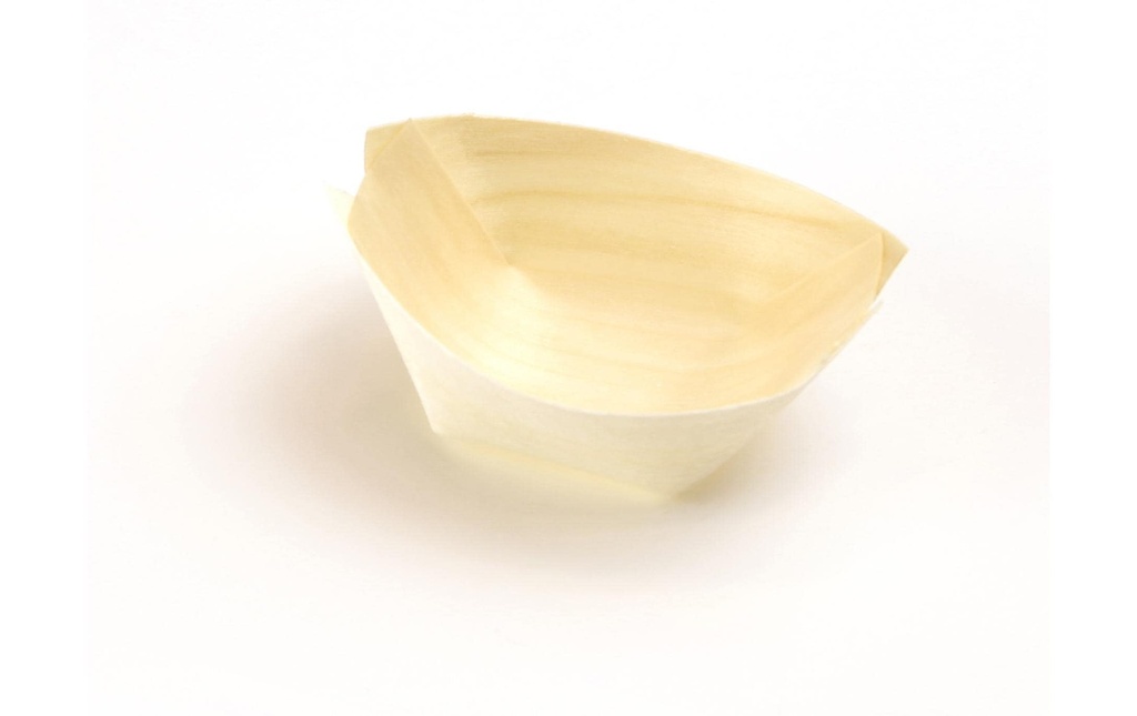 Sier Coupelle à amuse-bouches bateau en bois 4,2 x 6,5 cm, 100 Pièce/s