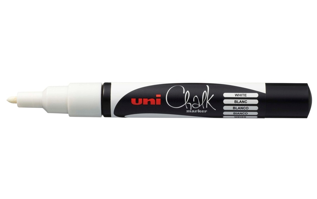 UNI-BALL Marqueur craie 0.9-1.3mm blanc