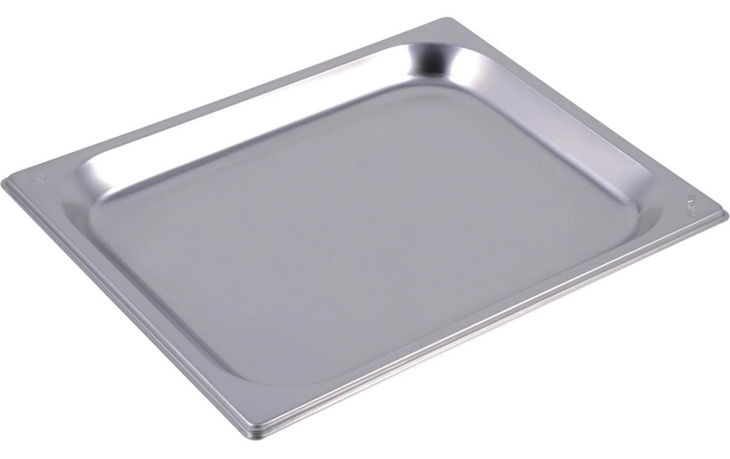 INOX Plaque gn 1/2 20 acier inoxydable 32.5 x 26.5 cm h2 cm