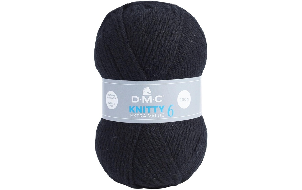 DMC Laine Knitty 6 Noir