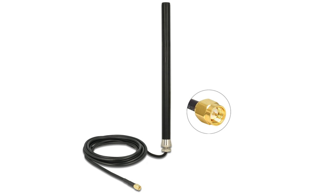 Delock Antenne LTE SMA SMA 3 dBi Rayonnement omni directionnel