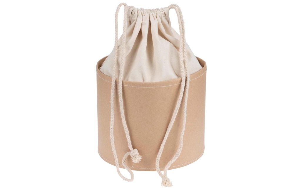Glorex Sac de pommes de terre en boîte carton, 15 cm, nature/blanc