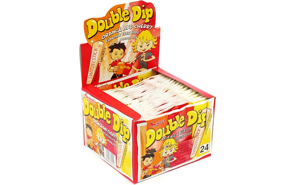 Swizzels Bâtonnets à sucer Double Dip 24 x 18 g