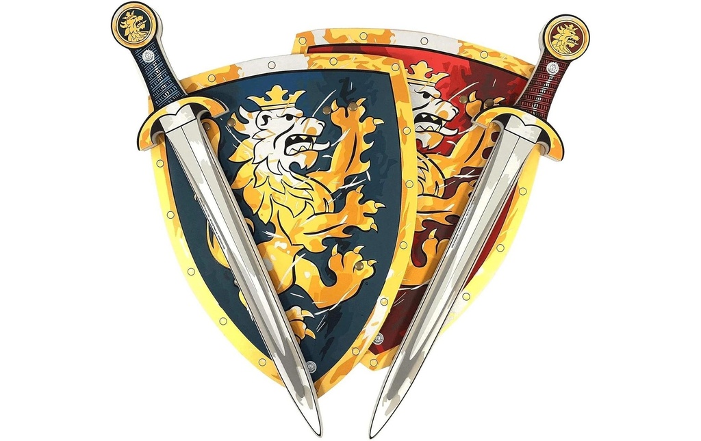 Liontouch Set de chevaliers bleu/rouge