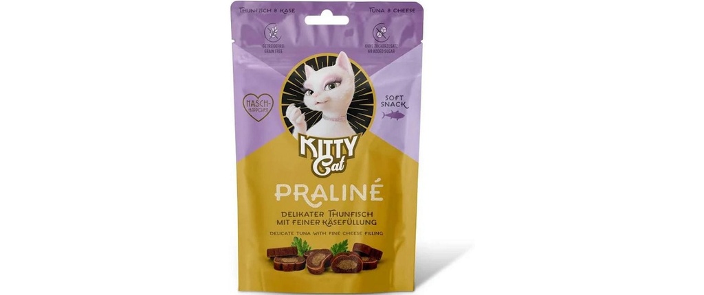 KITTY Cat Collation pour chat KittyCat Praliné Thon, Fromage 50 g