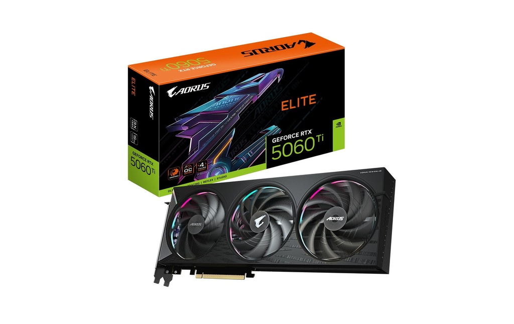 Gigabyte Carte graphique AORUS GeForce RTX 5060 Ti ELITE 16G